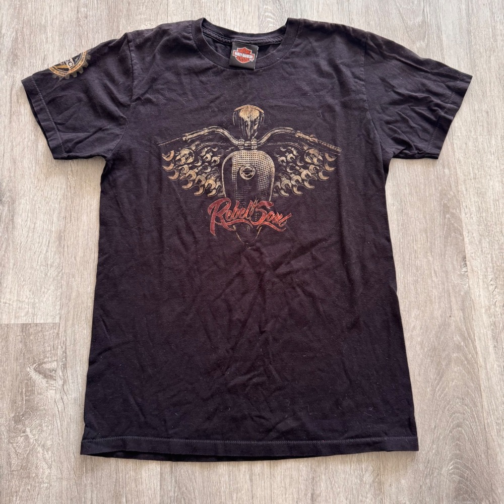 Harley-Davidson Kid Rock Rebel Soul Graphic T-Shirt Black Mens Small